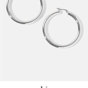 Chic Silver Hoop Earrings